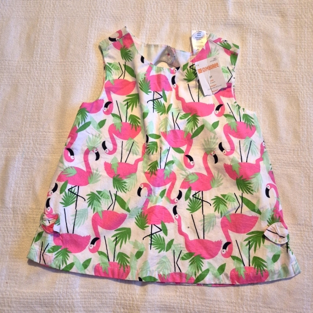 Gymboree Outlet size 2T Fruit Punch line sleeveless top, side bows NWT